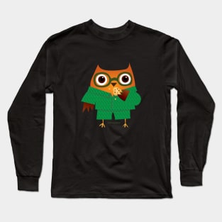 Papa Hoo Long Sleeve T-Shirt